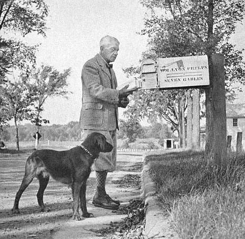 Billy Phelps at his Seven Gables, Huron City, Michigan mailbox